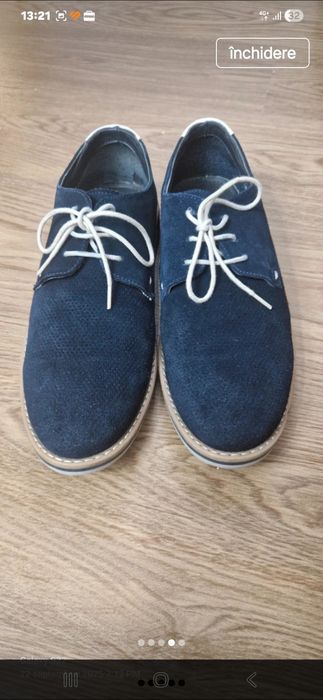 Pantofi piele întoarsă