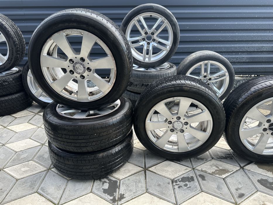 Jante aliaj Mercedes Benz 5x112  5 x 120 R16 + cauciucuri 205 / 55 / R16 A2044011102 et 43