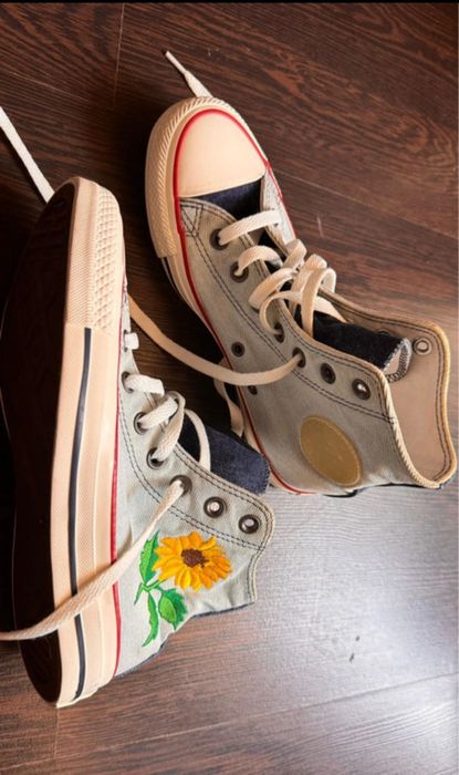 Converse dama cu broderie