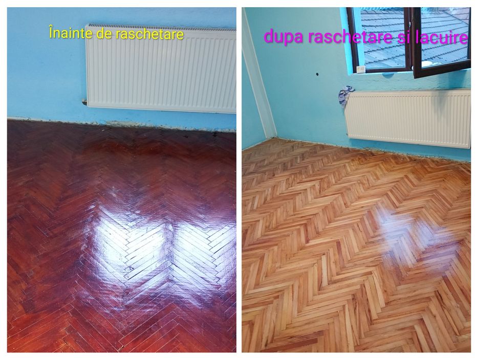 Raschetat slefuit chituit lacuit parchet /fara praf