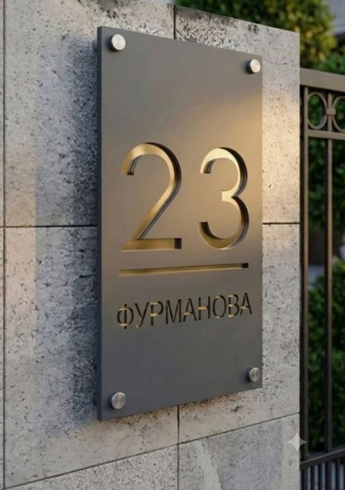 Адресные таблички под заказ.