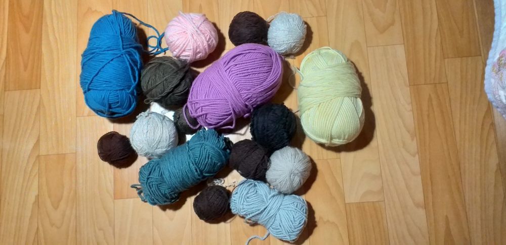 Пряжа разноцветная