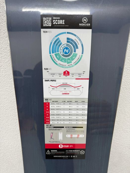 placa noua snowboard nidecker score series wide L156cm