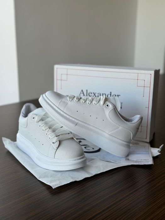 Adidasi Alexander Mc Q U  E E N Full White