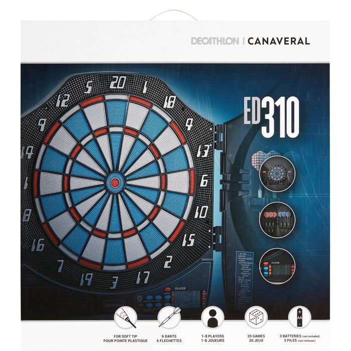 Ţintă Electronică Darts Ed310 - 6/0 - produs resigilat Decathlon