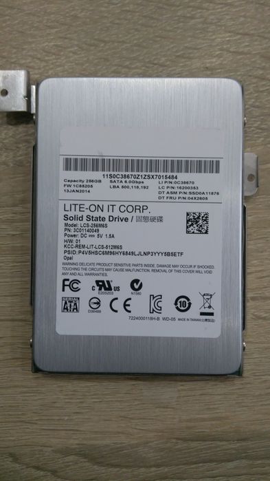 Ssd  LITE-ON 256 Gb
