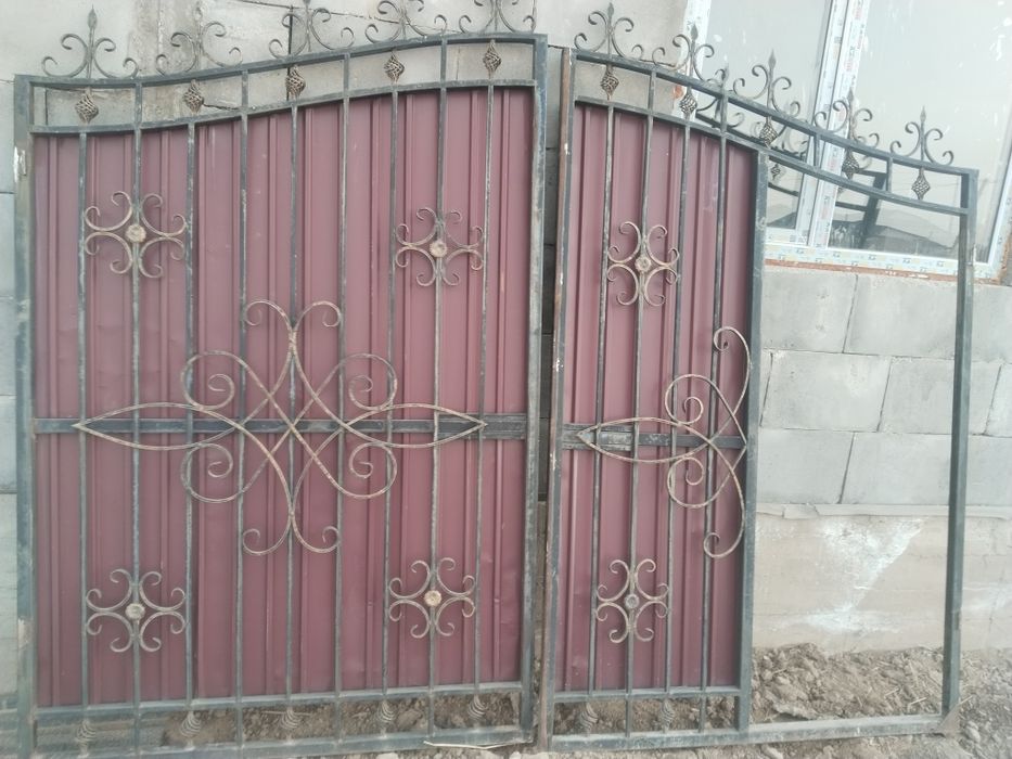 Ворота б/у с колиткой