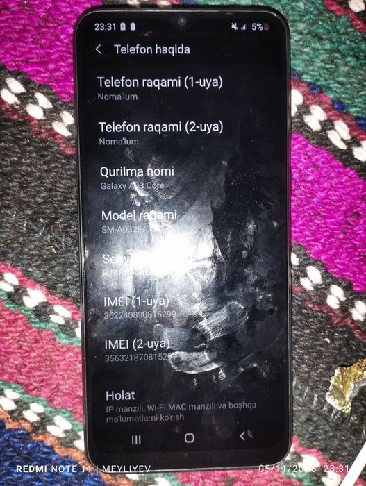 Samsung galaxy A 03 core