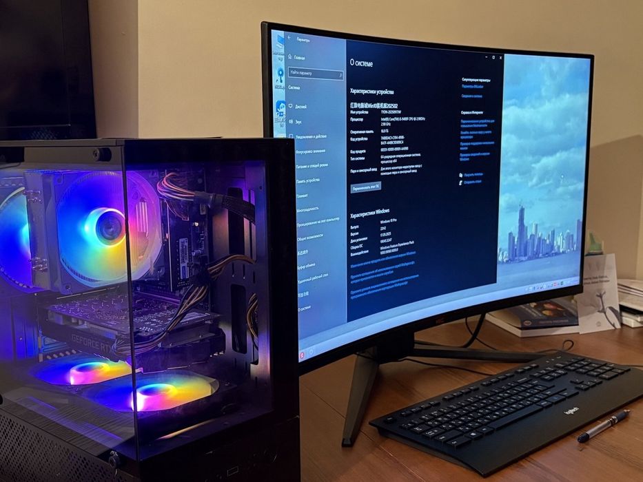 Компьютер для работы+принтер