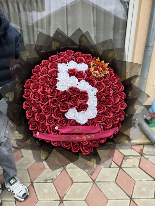 Buchet trandafiri din sapun
