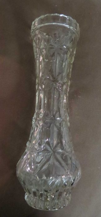 Ваза, прозрачна, кристална