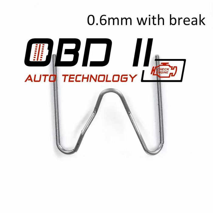 Скоби / Пластини / Телчета за поялник за пластмаса 4 вида 100бр/пакет