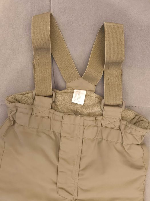 Pantaloni groși/ski 74 6-9luni H&M