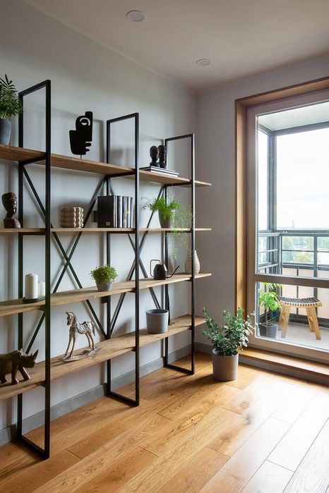 Loft mebel dtol stul stelaj polka dizayniz boyicha