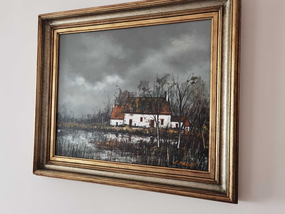 Картина Езерен пейзаж Лучана Парсини / Luciana Parsini