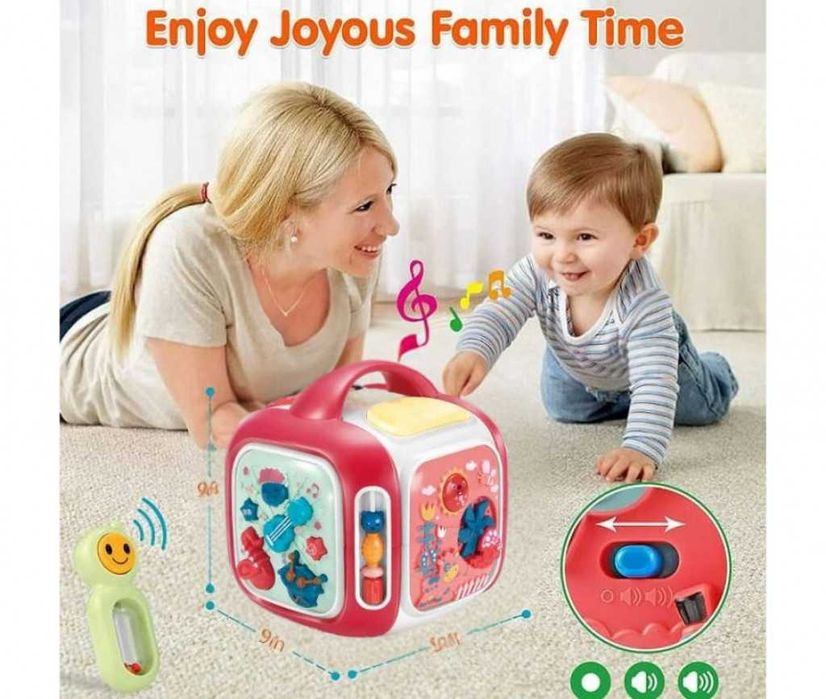 Мултифункционален музикален и образователен детски куб