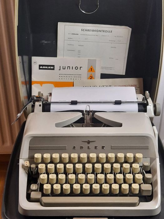 Mașină de scris Adler Junior 2 impecabilă