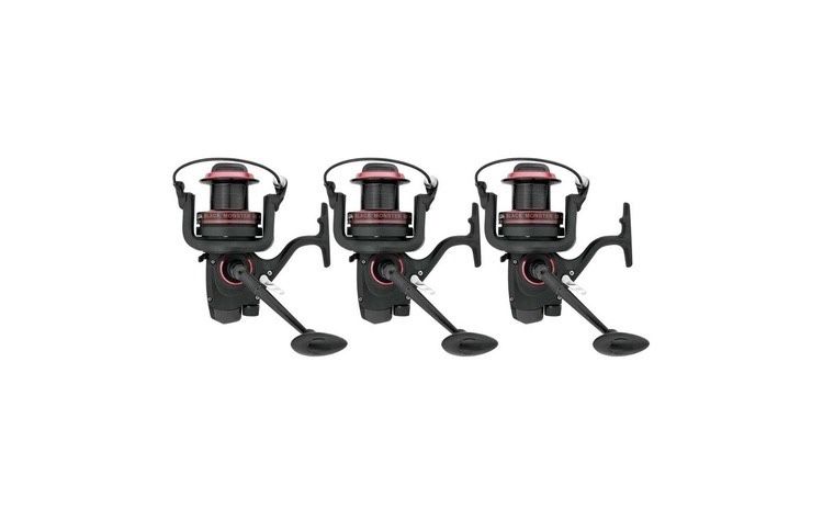 Set 3 Mulinete Baracuda Black Monster 9000 Long Cast