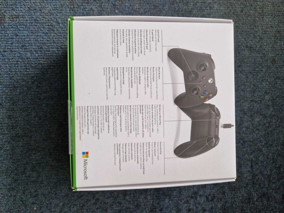 Controler Xbox Wireless, Black + cablu USB-C – nou, sigilat