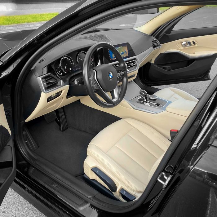 Bmw Seria 3 G20 318d Sedan Negru Piele Bej Alb Touchscreen 2019 Euro 6
