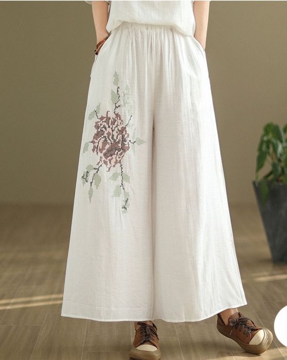 Брючная кофта материал х/б+лёнь