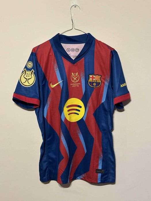 Тениска FC Barcelona с Lamine Yamal от финала на Суперкупата! -  НОВА!