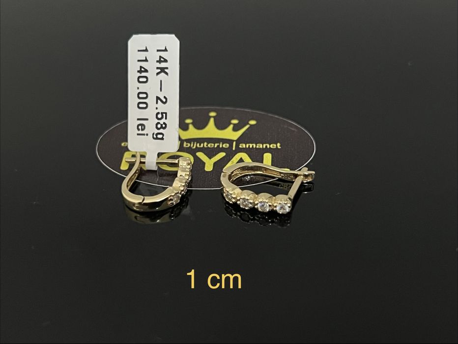 Bijuteria Royal CB : Cercei dama aur 14k 2,53gr
