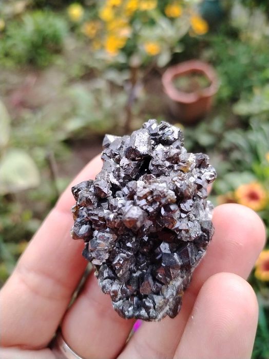 Сфалерит клеофан с кварц от Мадан