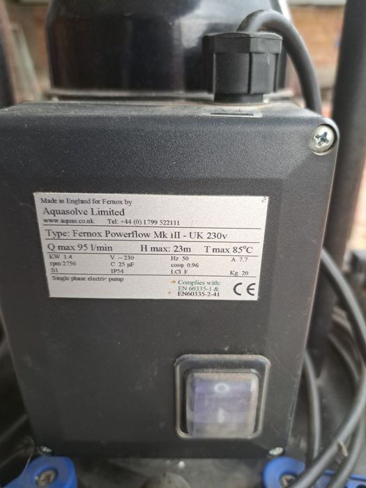 Машина за почистване/промиване на парна инсталация Fernox MK 3