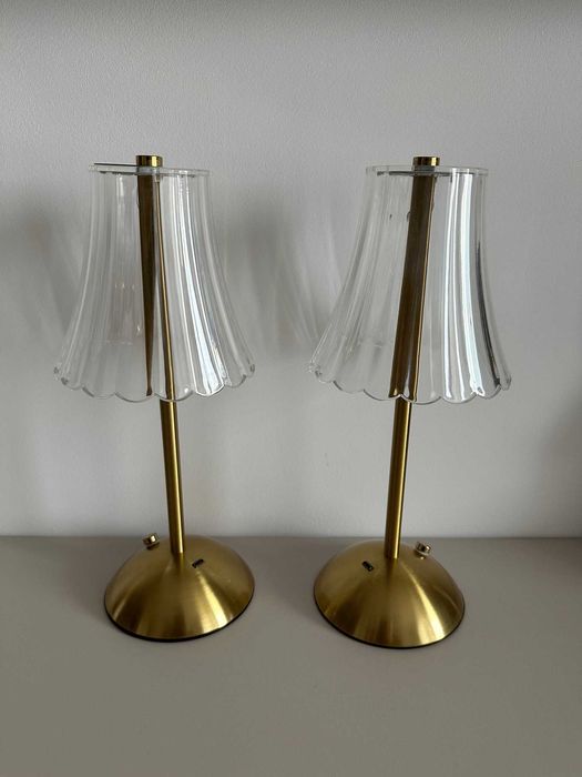 Set veioze LED metal auriu