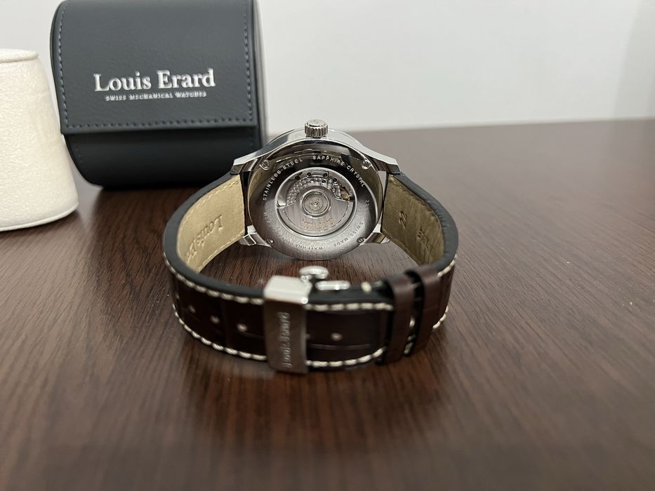 Amanet Royal CB: Ceas Louis Erard Automatic ca nou bratara piele model 193182222aa01