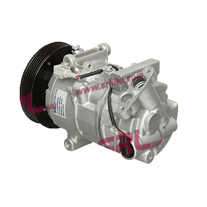 Compresor aer conditionat Renault Megane 3 (Z), 2008-2016, motorizare 1.5 dci, 62/66/77/81kw, diesel; 1.6, 74/81kw, benzina, rola curea 125 mm, 6 caneluri, de tip Denso: 6SEL14C