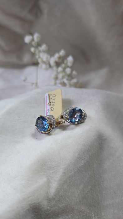 Золотые  серьги Астана ЖанТаС ломбард