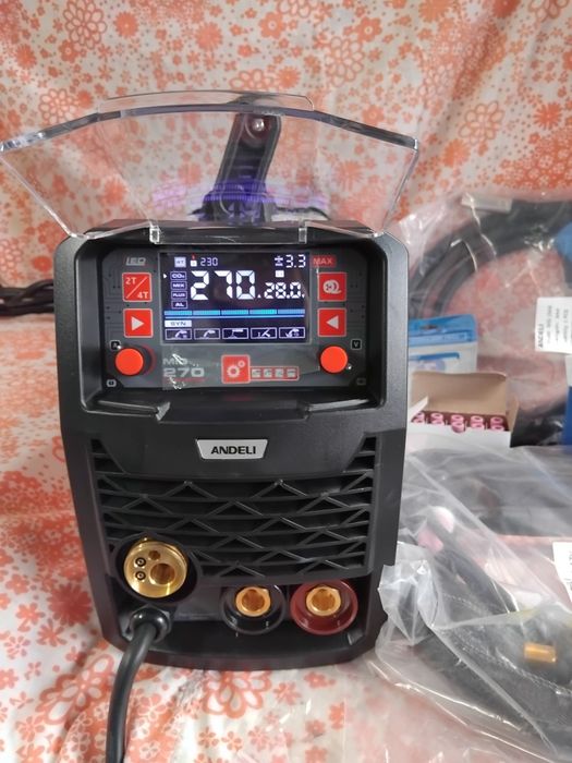 ПРОМОЦИЯ-15% ОТСТЪПКА .Телоподаващ заваръчен апарат.ANDELI MIG 270 LED pro 5 в 1 – MIG/MAG / FLUX / Lift TIG / MMA + Алуминий (AL)Синергичен – НОВ