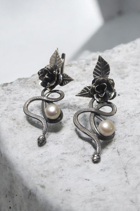 Серьги серебряные