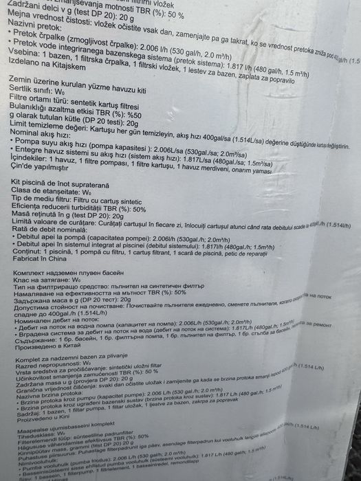 Piscina Bestway pro max stell (sigilata)