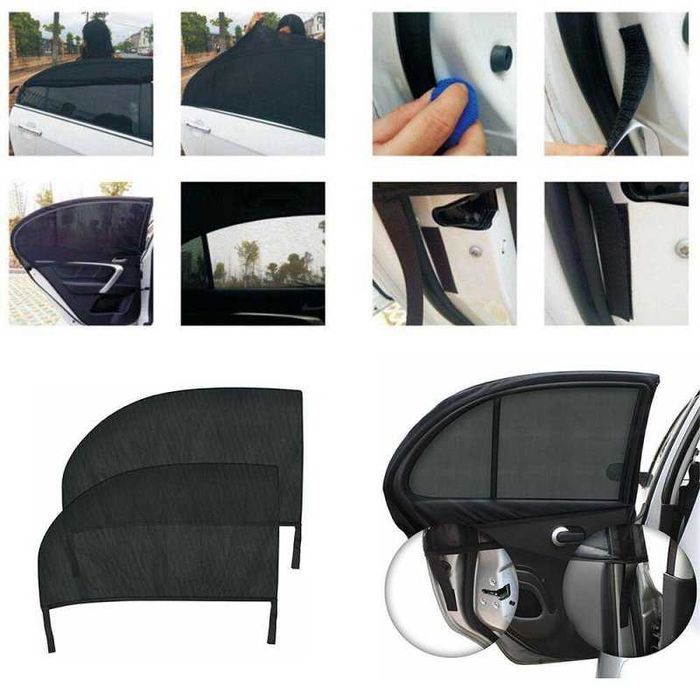 Комплект 4 Броя Сенници- комарници за странични стъкла на автомобил