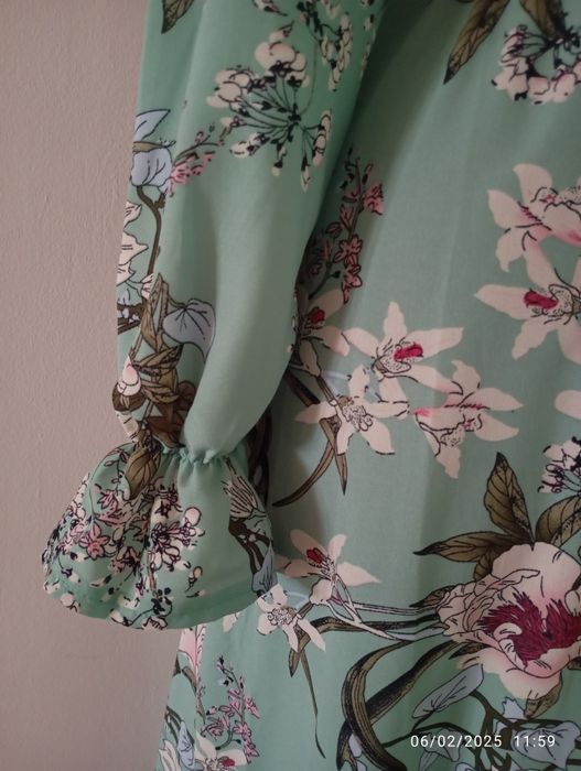 Rochie de vară cu mânecă lungă