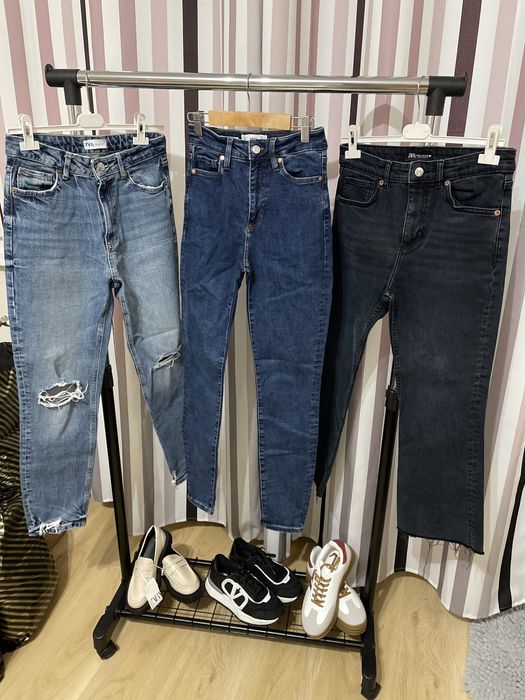 Кожени панталони Зара, Манго