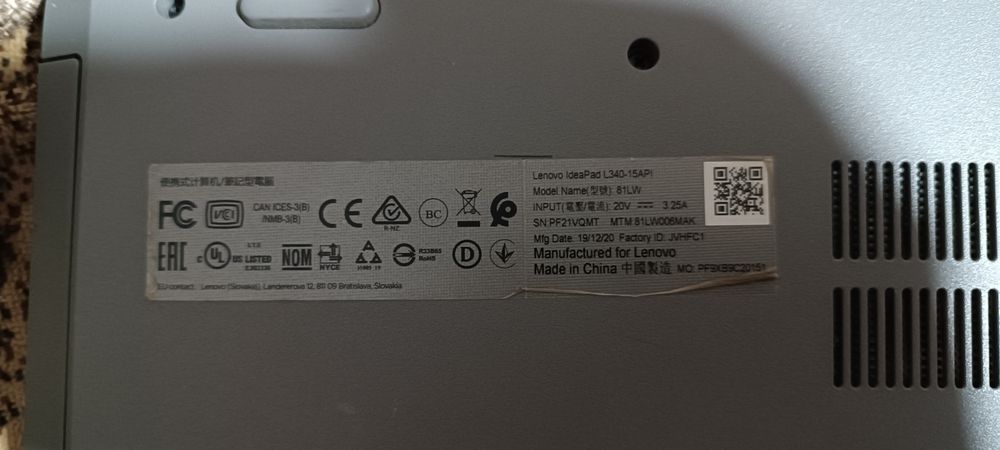 Срочно продается Lenovo IdeaPad l340-15api