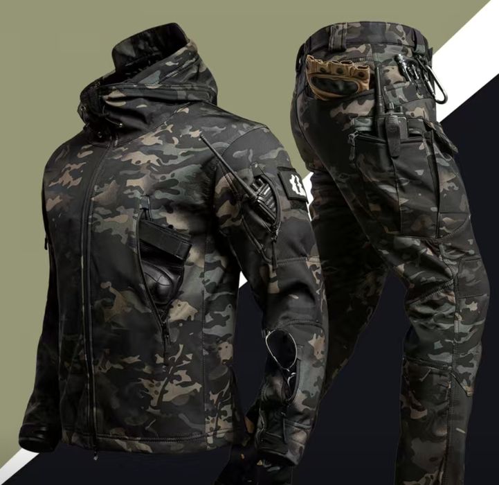 Новый мужской костюм утеплённый флис