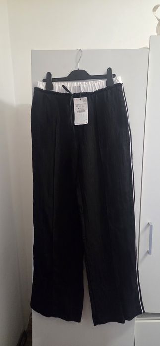 Pantaloni Zara din bumbac 100%,marimea Xs,noi,cu eticheta