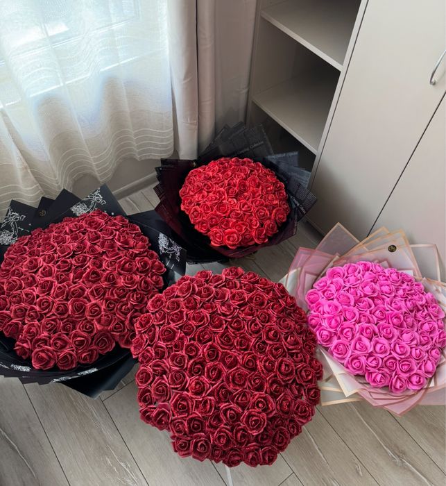 Букет от вечни рози