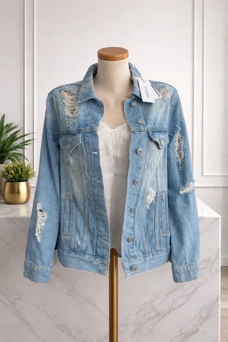 Geaca denim, femei - Guess - S