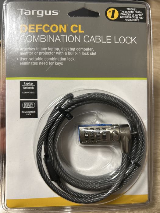 Cablu securitate/antifurt laptop cu cifru