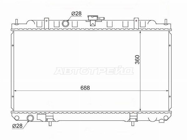 Радиатор Nissan Ad