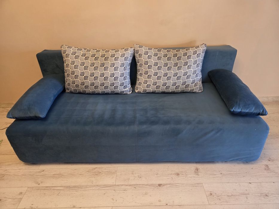 Vand canapea extensibila albastra Keira