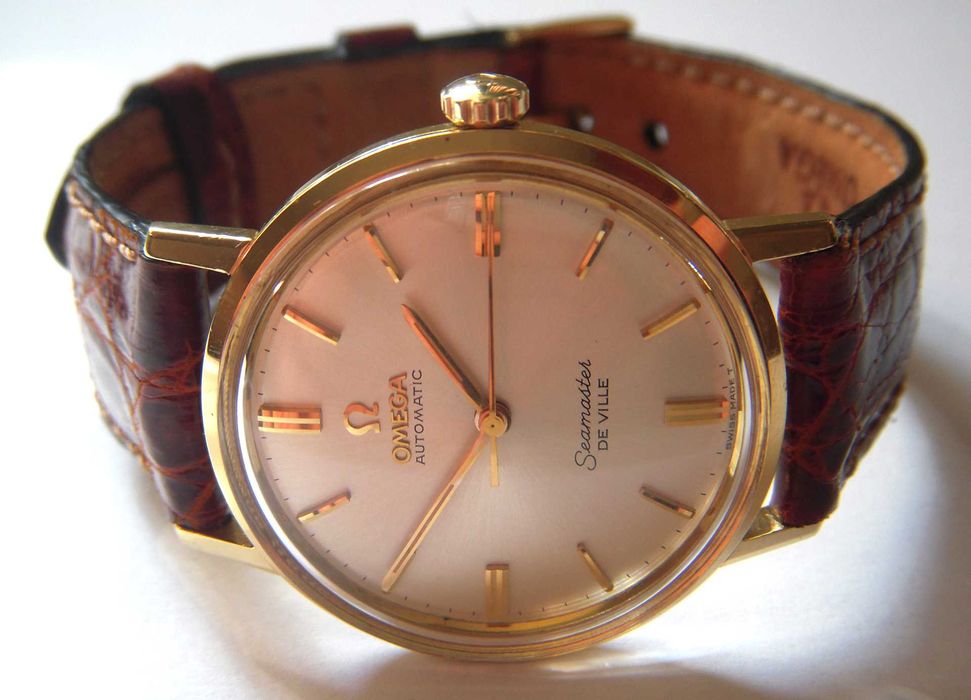 Ceas aur solid 18K OMEGA Seamaster de Ville calibrul 552