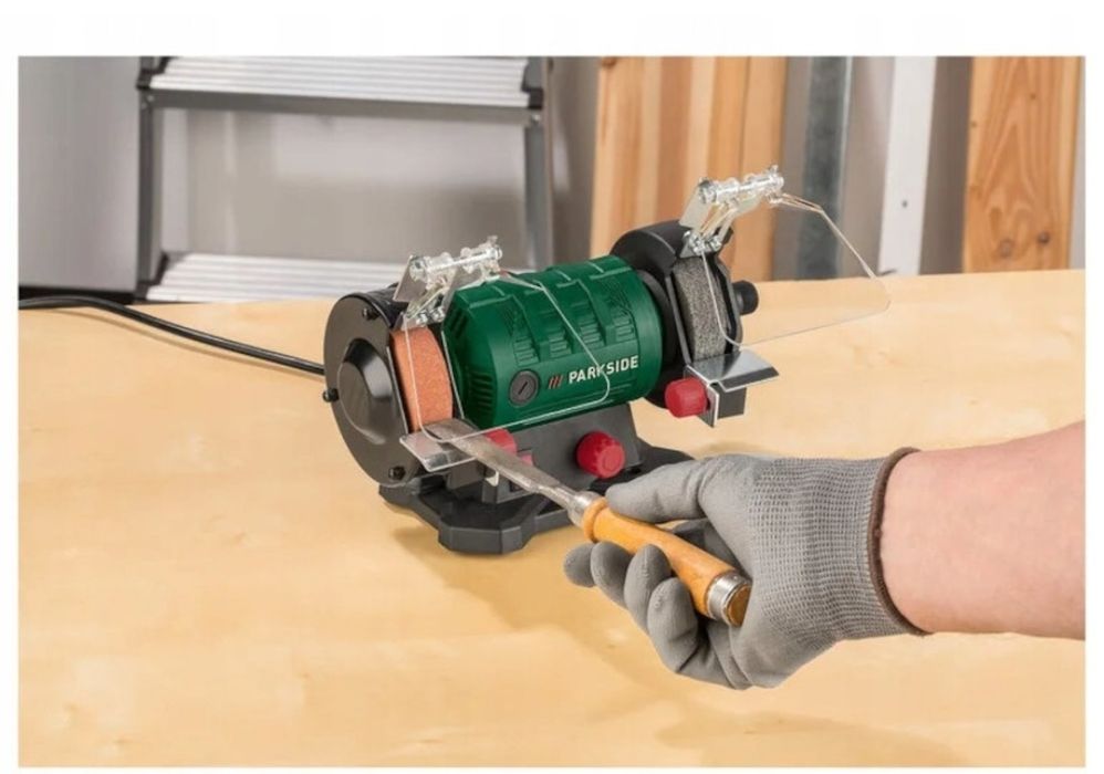 Polizor dublu parkside cu arbore flexibil