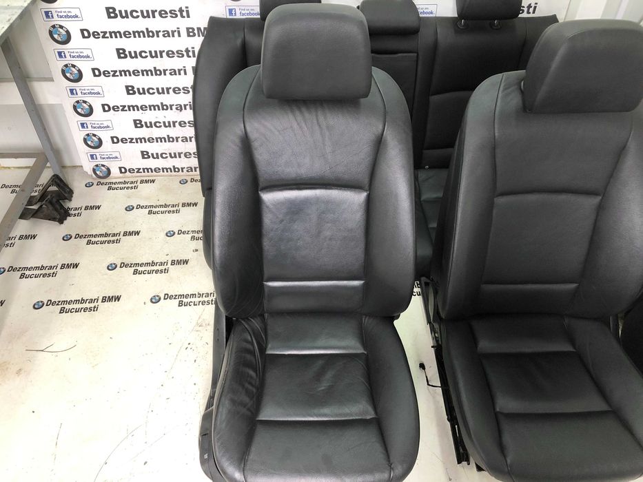 Scaune interior piele neagra cu incalzire BMW seria 5 F10,F11